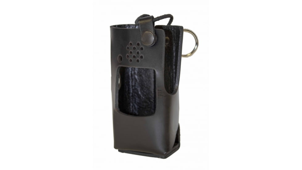 Boston Leather Fireman's Radio Holder w/D-rings For Kenwood Tk 2312/3312, 5736RC-1