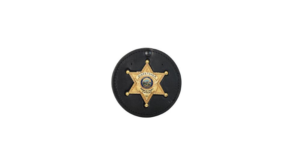 Boston Leather Round Swivel Badge H0lderwith Vel - 600-4034