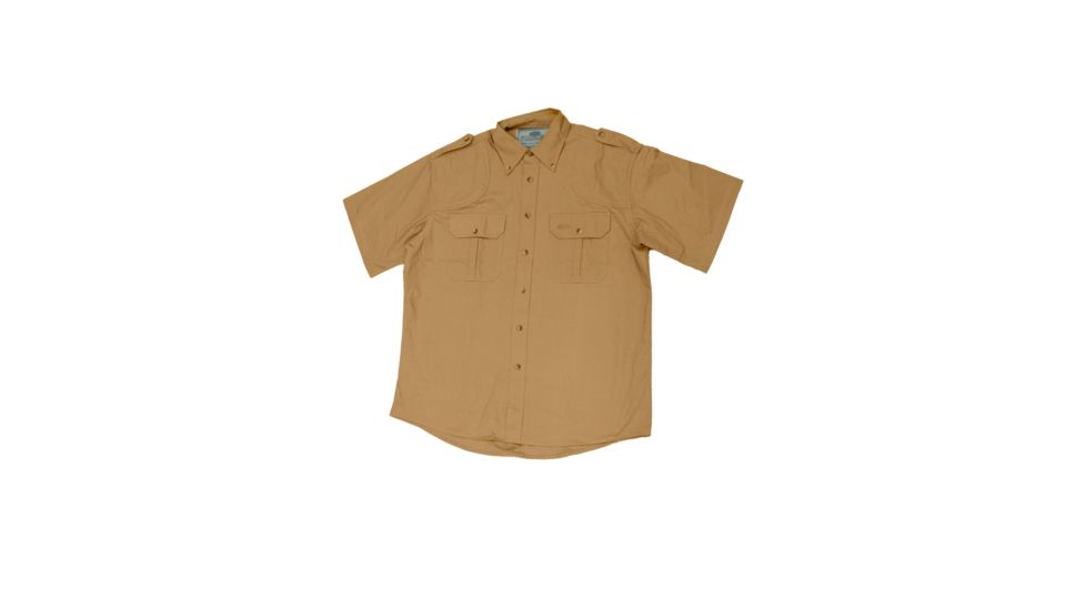 Boyt Harness Dual Pad Short Sleeve Safari Shirt, Khaki, Large, SA150 DUAL PAD SS KHAKI L