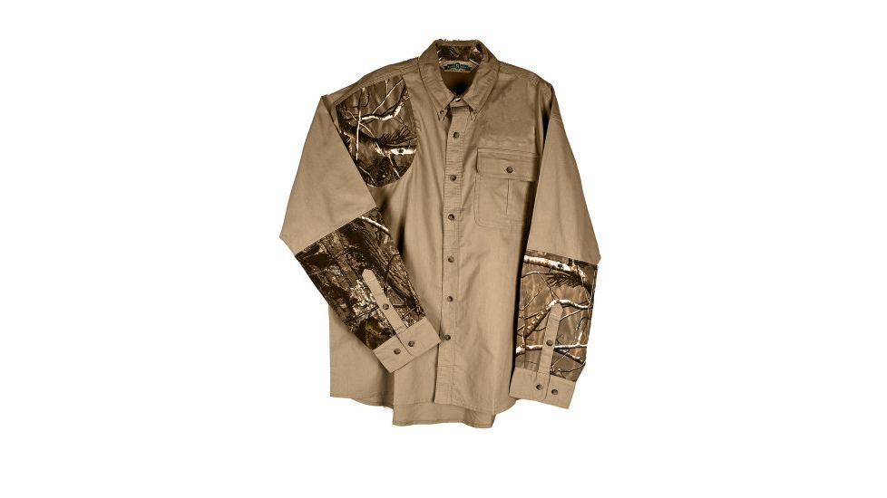 Boyt Harness Mens Hu127 Hunting Shirt, Khaki/Camo, 4X 14373