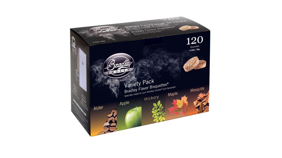 Bradley Smoker 5-Flavor Variety Pack, 120 ct. 106700
