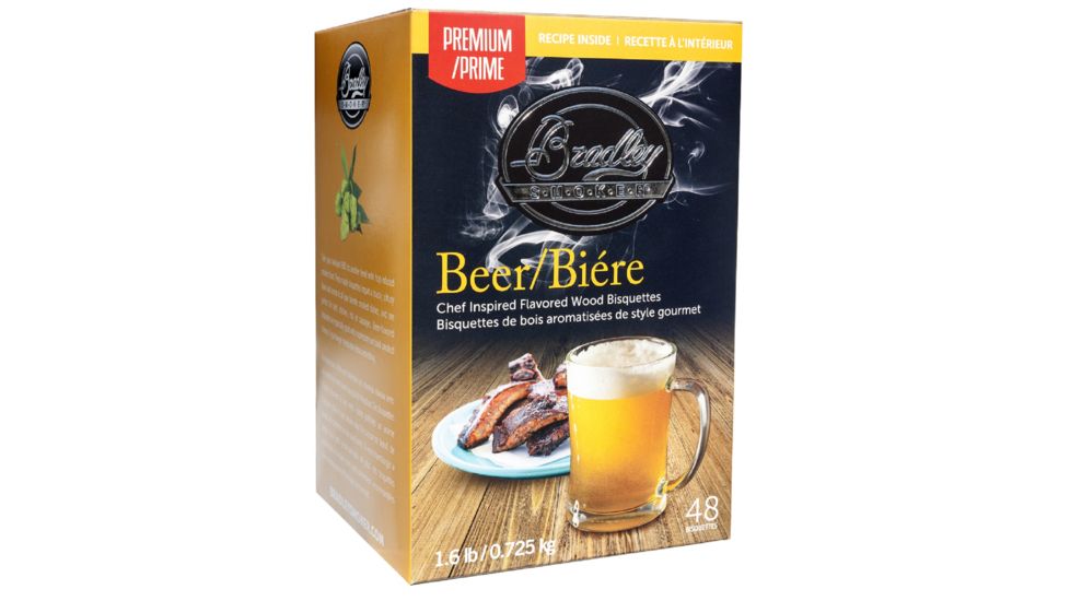Bradley Smoker Beer Flavor Bisquette, 48 pack 4015282