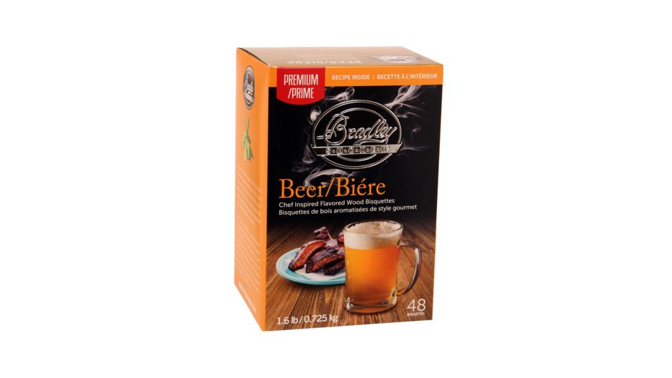 Bradley Smoker Beer Flavor Bisquette, 48 pack, BTBR48