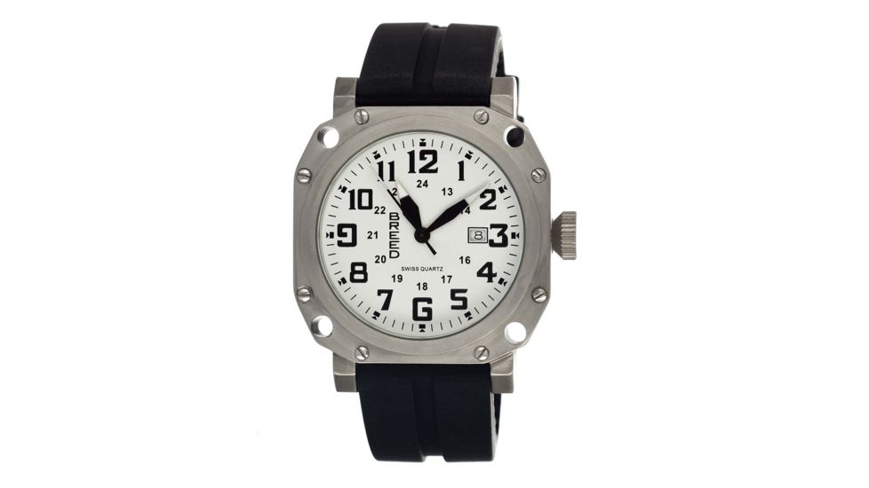 Breed 4001 Bravo Mens Watch, White BRD4001