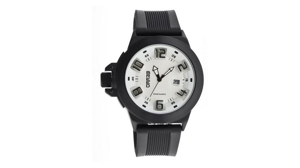 Breed 6103 Alpha 2 Mens Watch, White BRD6103