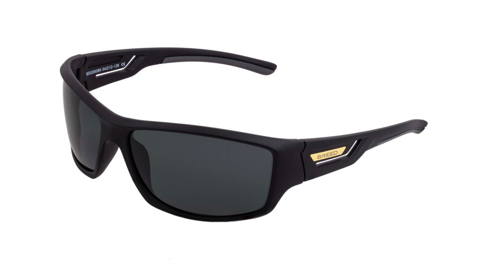 Breed Aquarius Polarized Sunglasses - Men's, Black/Black, One Size, BSG060BK