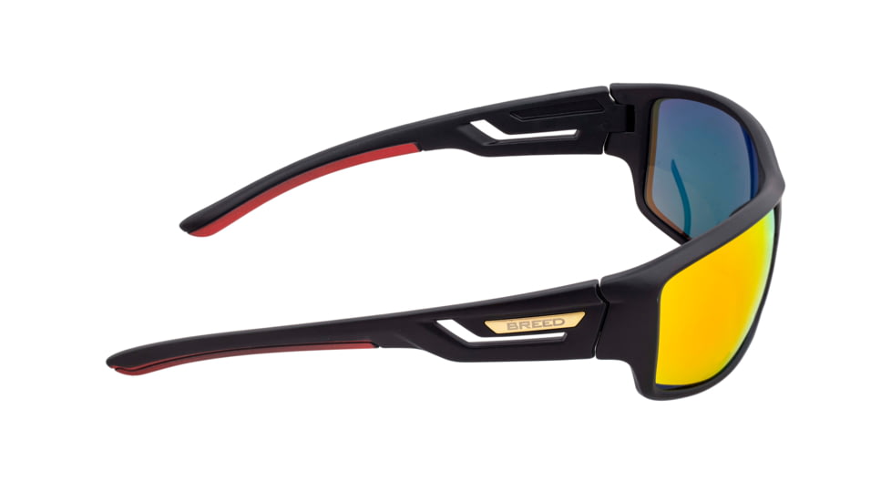 Breed Aquarius Polarized Sunglasses - Men's, Black/Red-Yellow, One Size, BSG060RD