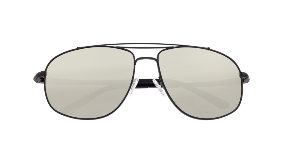 Breed Asteroid Sunglasses, Black Titanium Frame, Silver Polarized Lens, Black/Silver, One Size, BSG052BK