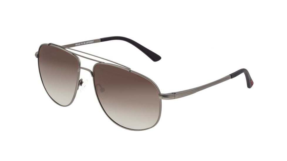 Breed Asteroid Sunglasses, Gunmetal Titanium Frame, Brown Polarized Lens, Gunmetal/Brown, One Size, BSG052GM