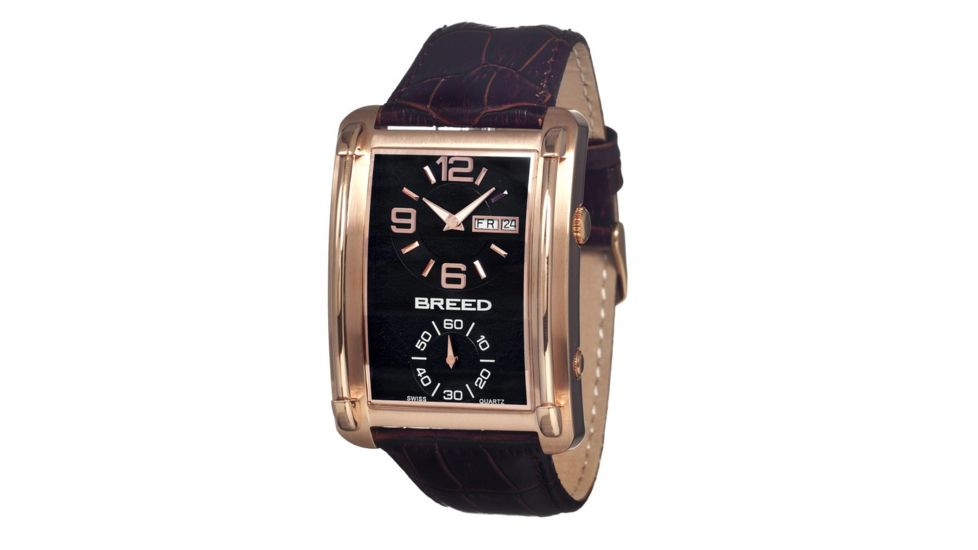 Breed Aston Swiss Mens Watch, Black Dial, 40mm Case Diameter BRD3803