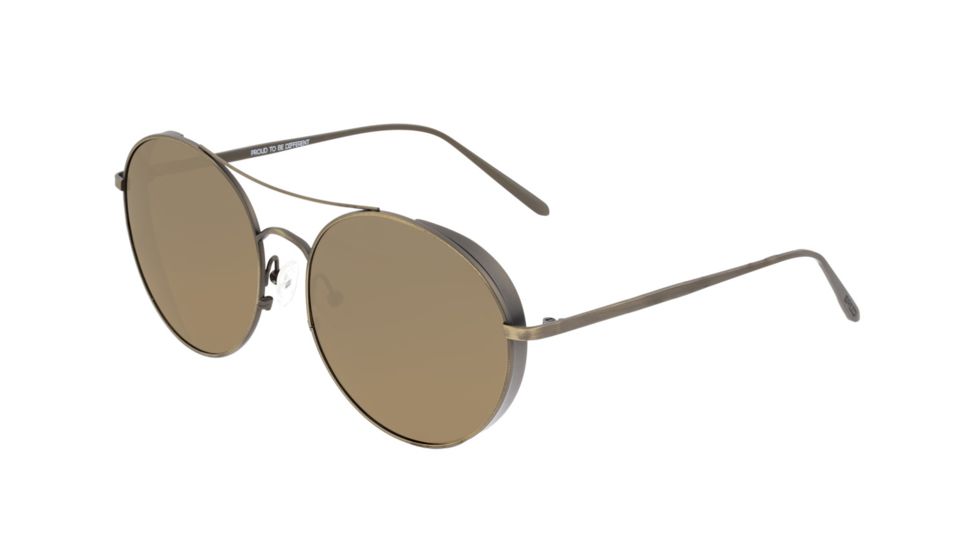 Breed Barlow Sunglasses, Bronze Titanium Frame, Brown Polarized Lens, Bronze/Brown, One Size, BSG055BN