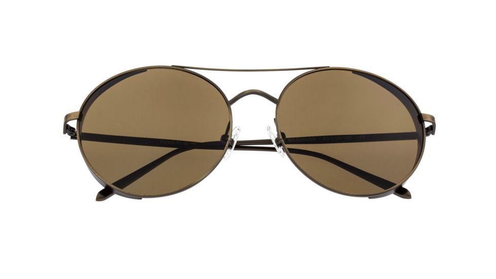 Breed Barlow Sunglasses, Bronze Titanium Frame, Brown Polarized Lens, Bronze/Brown, One Size, BSG055BN