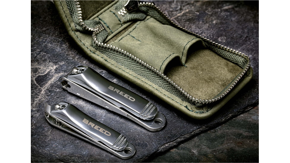 Breed Breed Dagger 2 Piece Surgical Steel Groom Kit, Green, One Size, BRDGRMKIT2