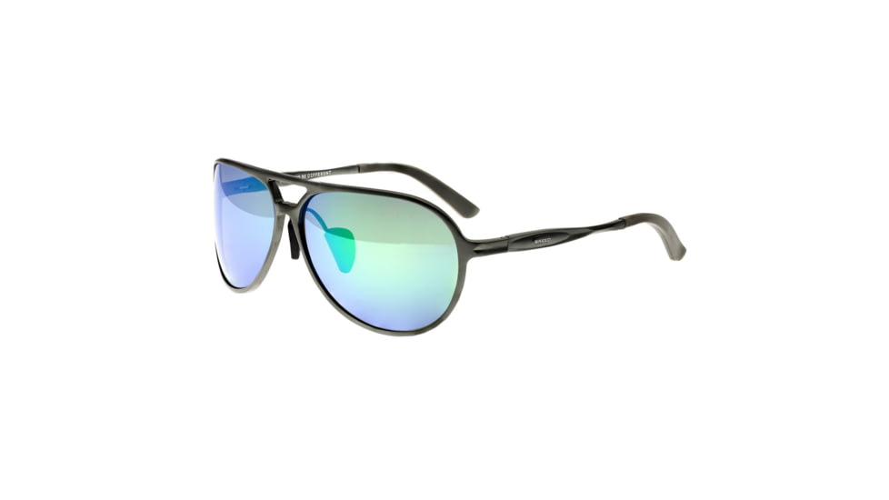 Breed Earhart Polarized Aluminium Sunglasses - Mens, Gunmetal Frame, Blue/Green Polarized Lens, Gunmetal/Blue-Green, One Size, BSG011GM