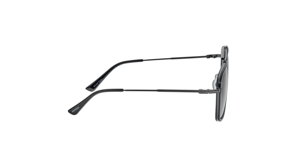 Breed Flyer Polarized Sunglasses - Mens, Black Frame, Black Lens, Black/Black, One Size, BSG068C2