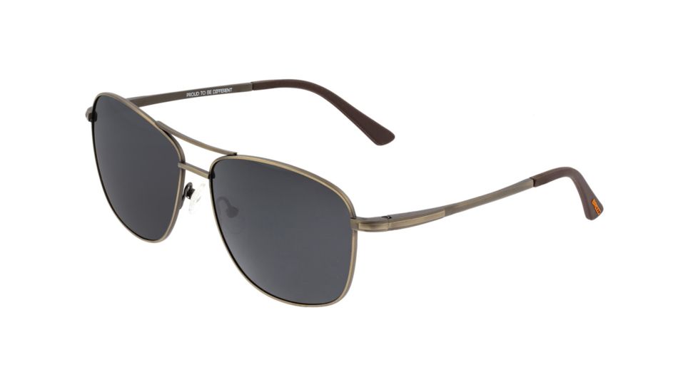 Breed Hera Sunglasses, Bronze Titanium Frame, Black Polarized Lens, Bronze/Black, One Size, BSG054BN