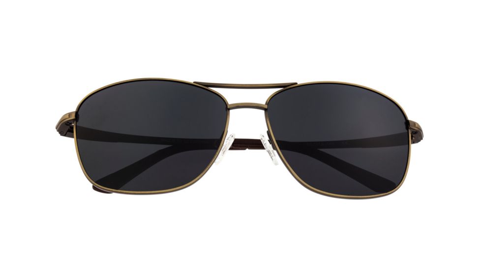 Breed Hera Sunglasses, Bronze Titanium Frame, Black Polarized Lens, Bronze/Black, One Size, BSG054BN