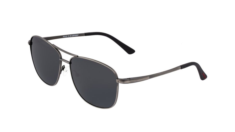 Breed Hera Sunglasses, Gunmetal Titanium Frame, Black Polarized Lens, Gunmetal/Black, One Size, BSG054GY