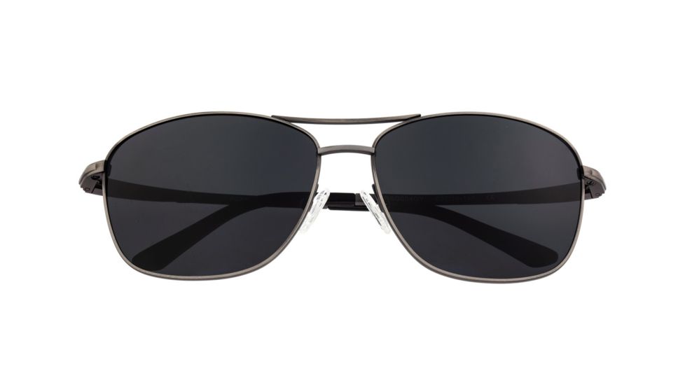 Breed Hera Sunglasses, Gunmetal Titanium Frame, Black Polarized Lens, Gunmetal/Black, One Size, BSG054GY