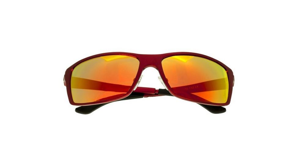 Breed Kaskade Sunglasses, Red Titanium Frame, Red-Yellow Lens BSG016RD