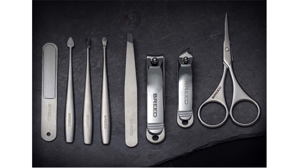Breed Katana 8 Piece Surgical Steel Groom Kit, Green, One Size, BRDGRMKIT
