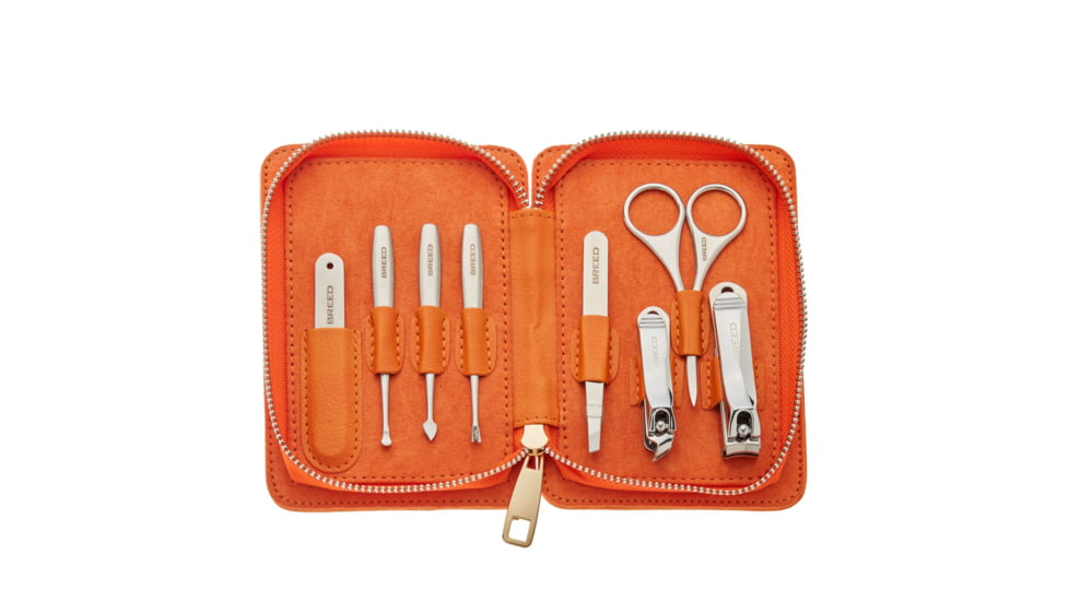 Breed Katana 8 Piece Surgical Steel Groom Kit, Orange, One Size, BRDGRMKIT-ORG