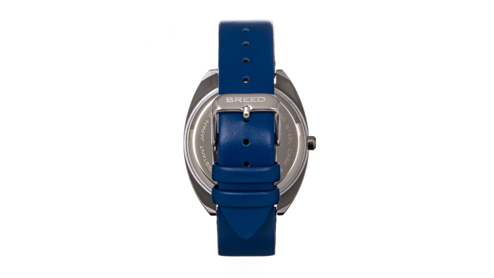 Breed Leather-Band Watch, Blue, BRD9203, Blue, One Size, BRD9203