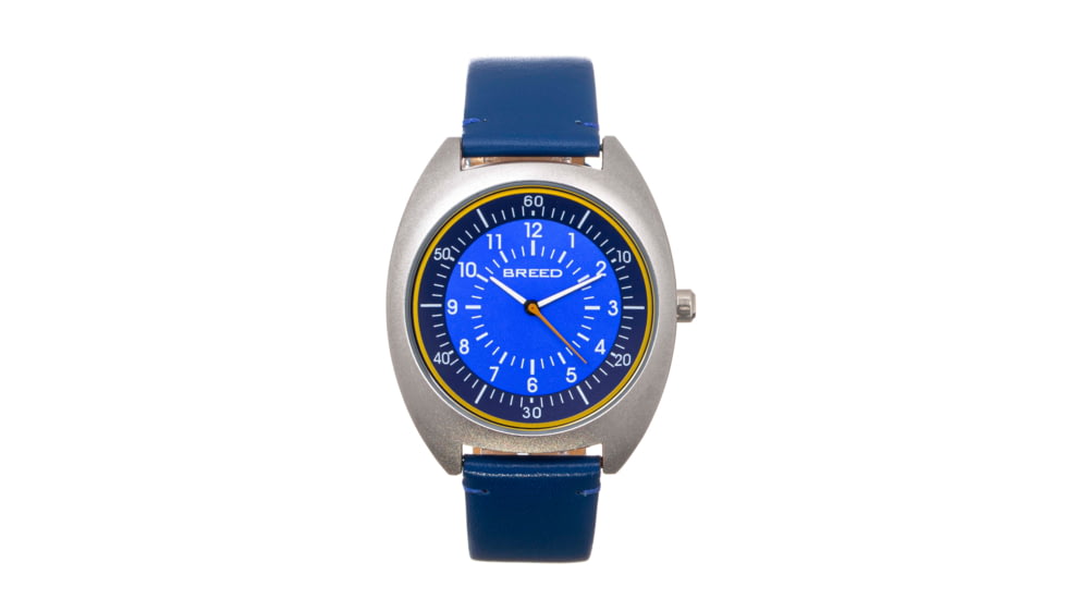 Breed Leather-Band Watch, Blue, BRD9203, Blue, One Size, BRD9203