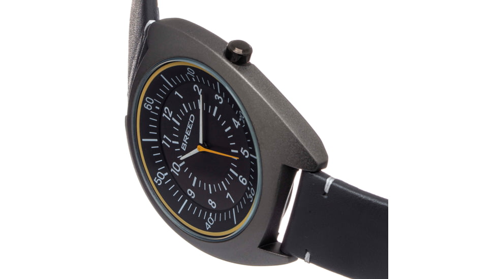 Breed Leather-Band Watch, Grey, BRD9205, Grey, One Size, BRD9205