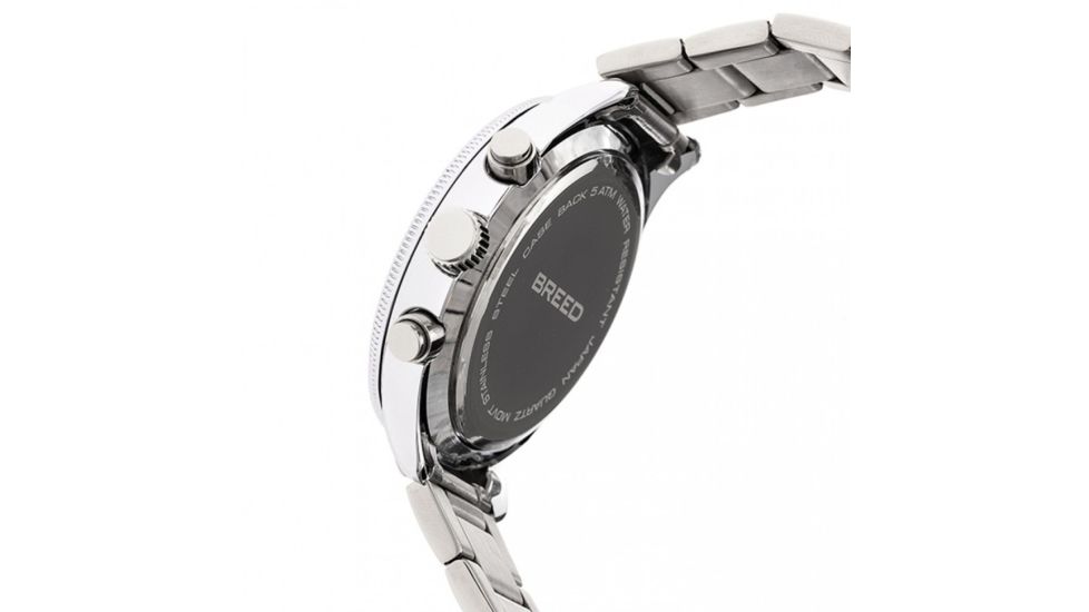 Breed Maverick Mens Watch, Black / Silver BRD7501