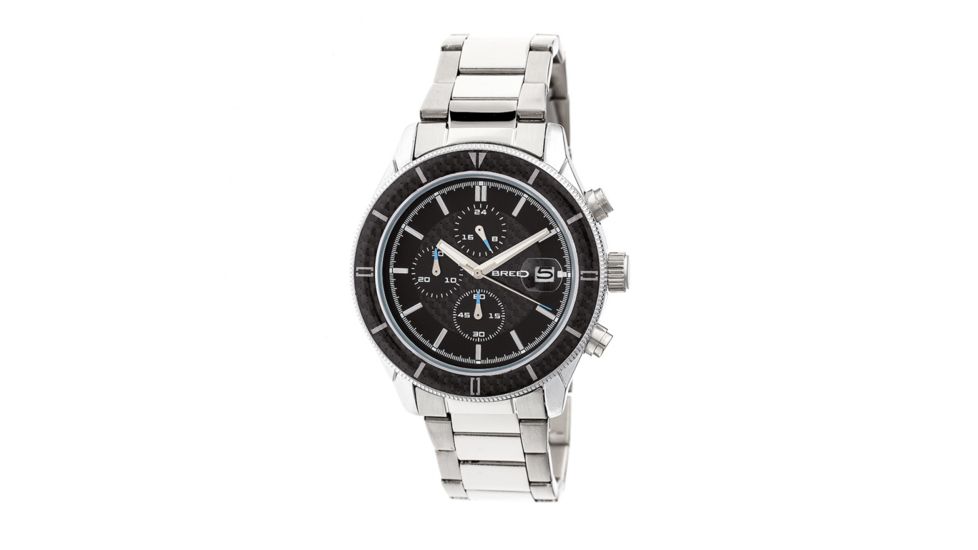 Breed Maverick Mens Watch, Black / Silver BRD7501