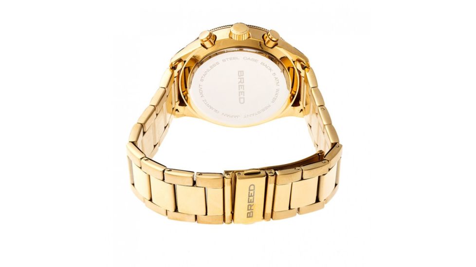Breed Maverick Mens Watch, Black / Gold BRD7502