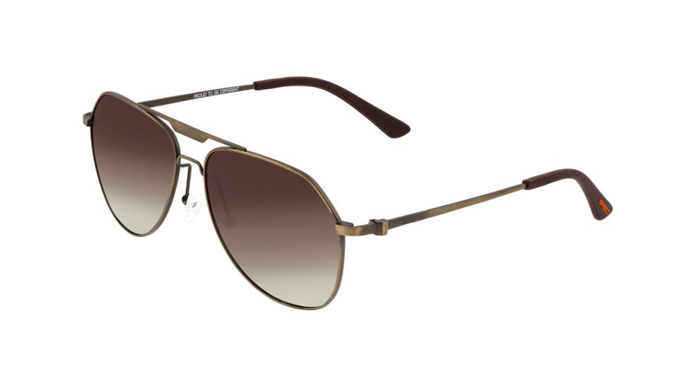 Breed Mount Sunglasses, Bronze Titanium Frame, Brown Polarized Lens, Bronze/Brown, One Size, BSG056BN