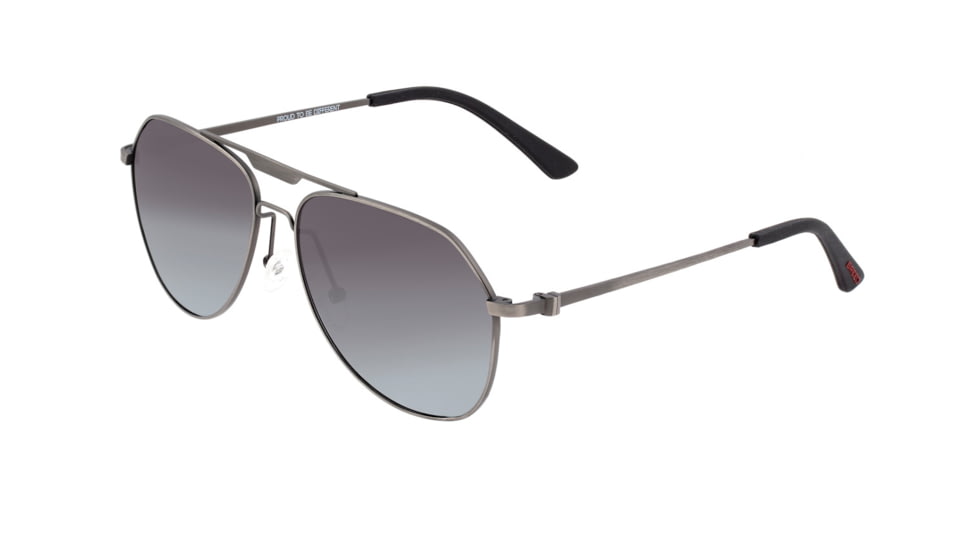 Breed Mount Sunglasses, Gunmetal Titanium Frame, Black Polarized Lens, Gunmetal/Black, One Size, BSG056GY