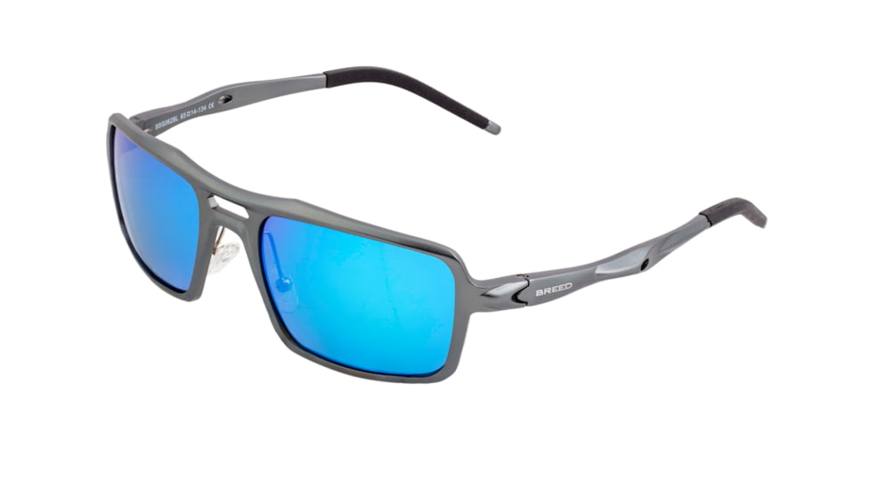 Breed Orpheus Polarized Sunglasses - Men's, Gunmetal/Blue, One Size, BSG062BL