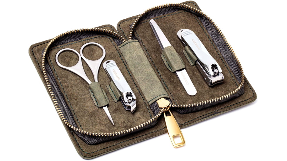 Breed Sabre 4 Piece Surgical Steel Groom Kit, Green, One Size, BRDGRMKIT3