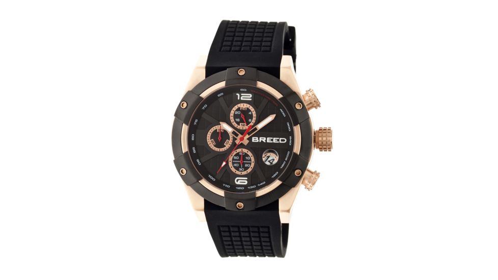 Breed Saturn Collection Mens Sport Watch, Black BRD6605