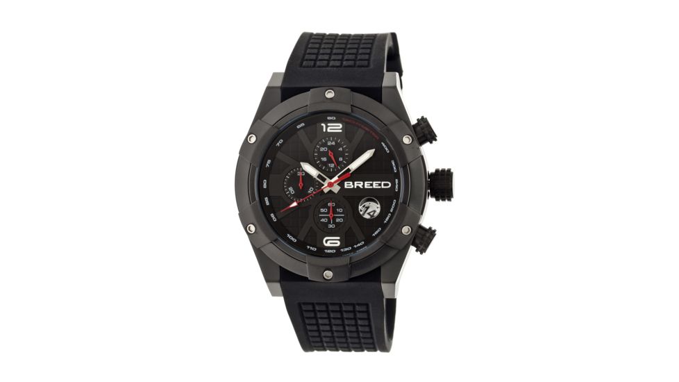Breed Saturn Collection Mens Sport Watch, Black BRD6606