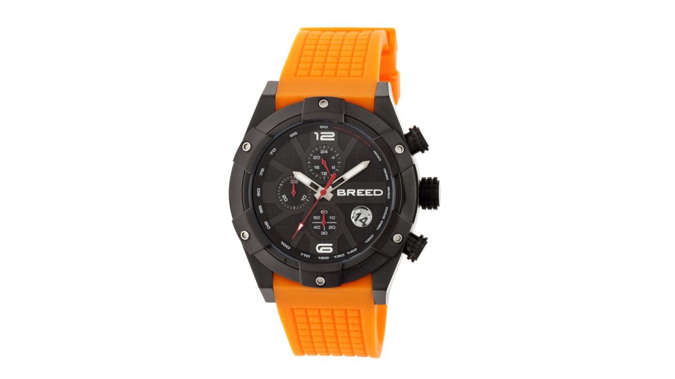 Breed Saturn Collection Mens Sport Watch, Orange BRD6607