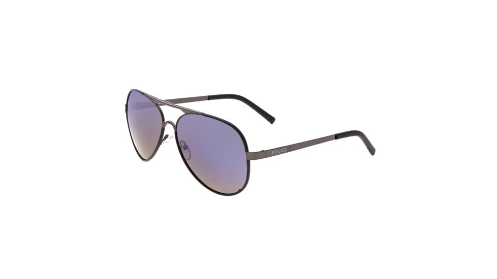 Breed Sunglasses Genesis Sunglasses, Gunmetal / Purple-Blue BSG046GM