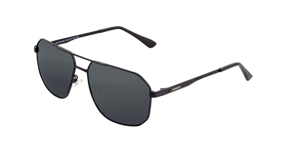 Breed Sunglasses Norma Polarized Sunglasses - Men's, Black/Black, One Size, BSG064BK