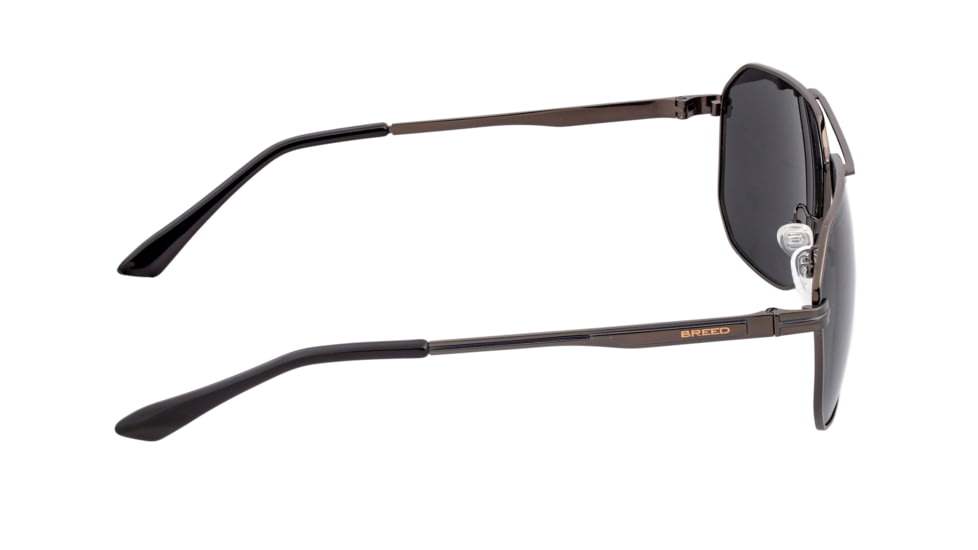 Breed Sunglasses Norma Polarized Sunglasses - Men's, Gunmetal/Black, One Size, BSG064SL