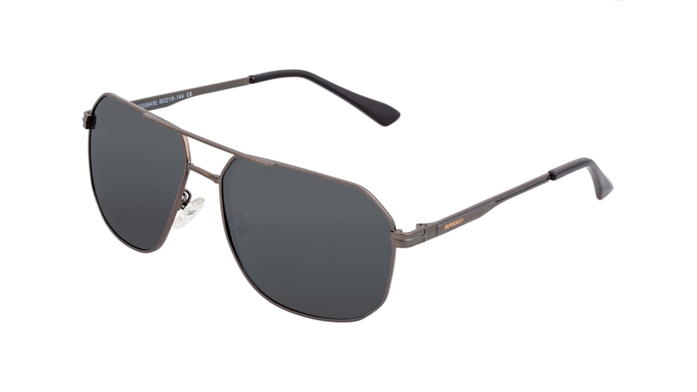 Breed Sunglasses Norma Polarized Sunglasses - Men's, Gunmetal/Black, One Size, BSG064SL