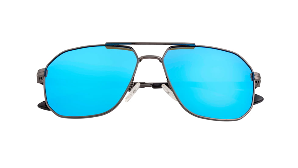 Breed Sunglasses Norma Polarized Sunglasses - Men's, Gunmetal/Blue, One Size, BSG064BL