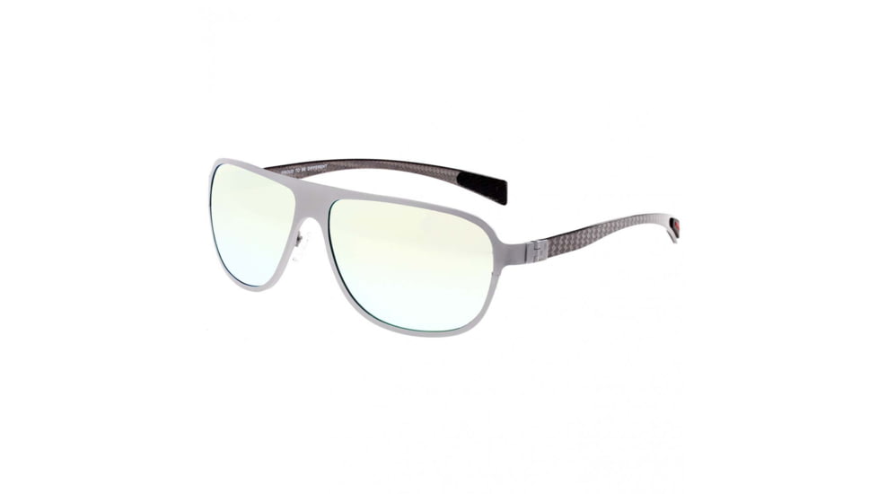 Breed Titanium And Carbon Fiber Polarized Sunglasses, Gunmetal/Green, BSG004SRG, Gunmetal/Green, One Size, BSG004SRG