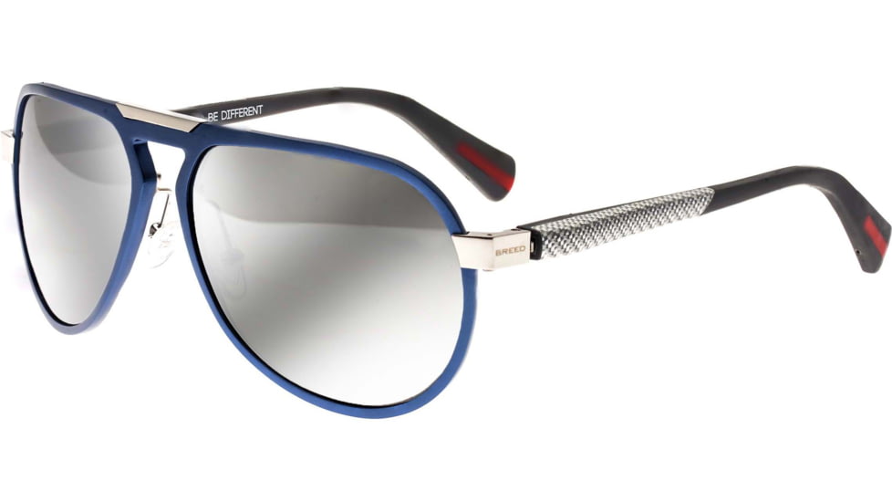 Breed Titanium Polarized Sunglasses, Blue/Black, BSG028BL, Blue/Black, One Size, BSG028BL