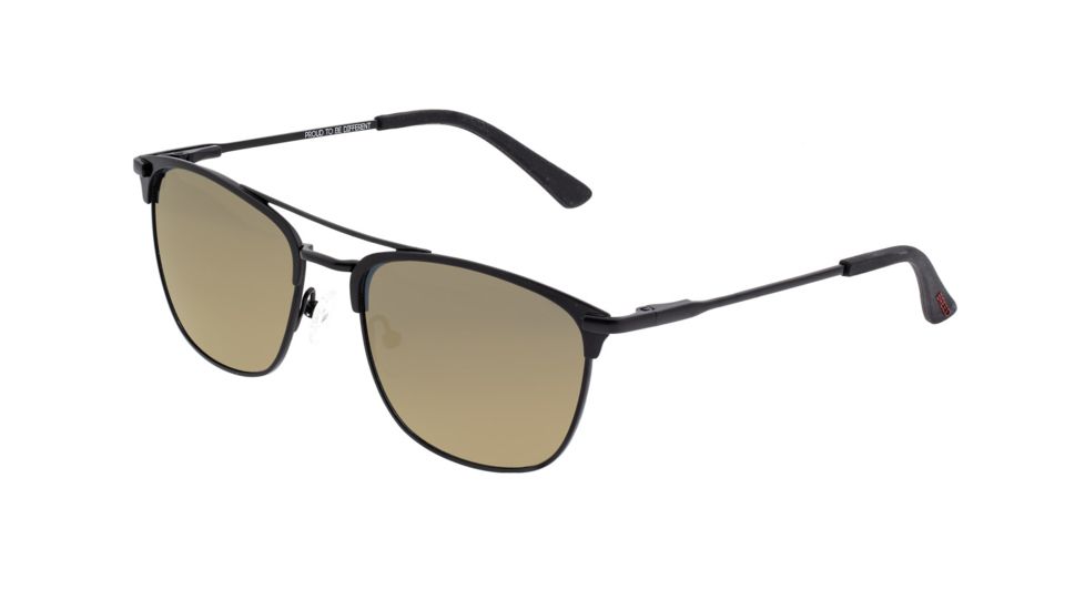 Breed Zodiac Sunglasses, Black Titanium Frame, Bronze Polarized Lens, Black/Bronze, One Size, BSG053BK
