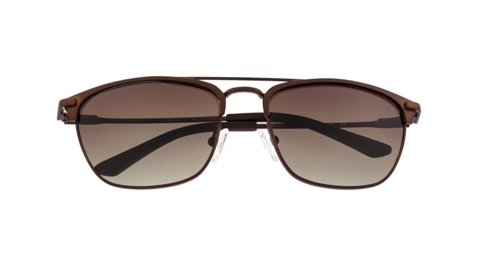 Breed Zodiac Sunglasses, Brown Titanium Frame, Brown Polarized Lens, Brown/Brown, One Size, BSG053BN