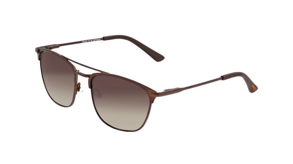 Breed Zodiac Sunglasses, Brown Titanium Frame, Brown Polarized Lens, Brown/Brown, One Size, BSG053BN
