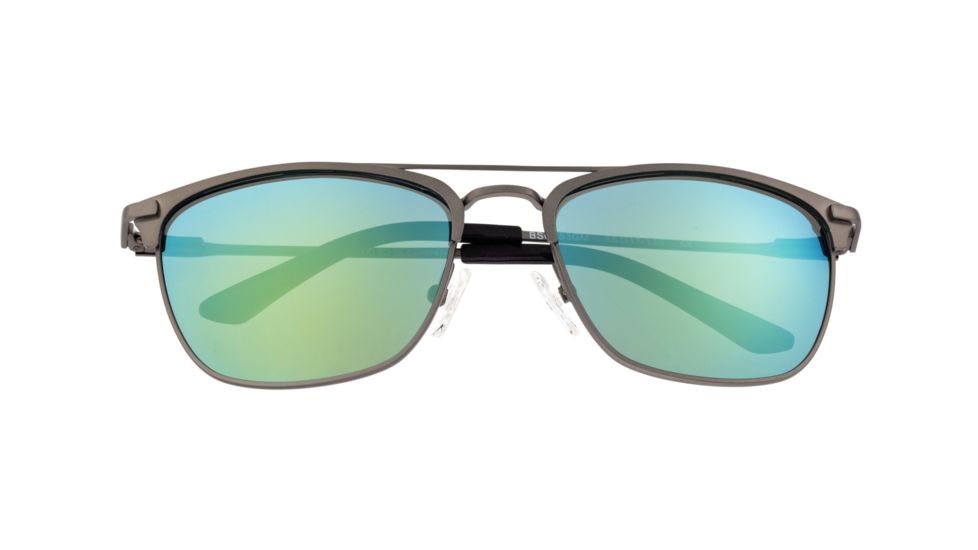Breed Zodiac Sunglasses, Gunmetal Titanium Frame, Green/Blue Polarized Lens, Gunmetal/Green-Blue, One Size, BSG053GM